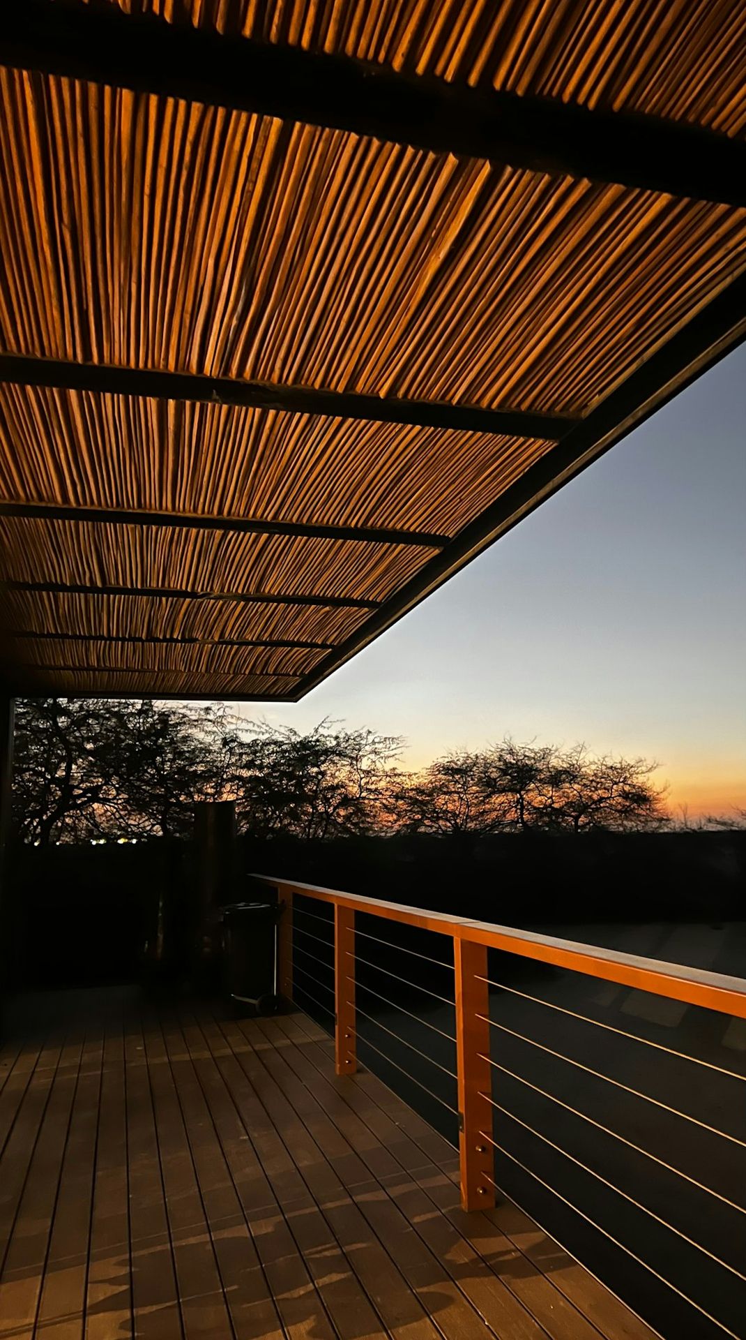 Terrasse bois avec garde-corps