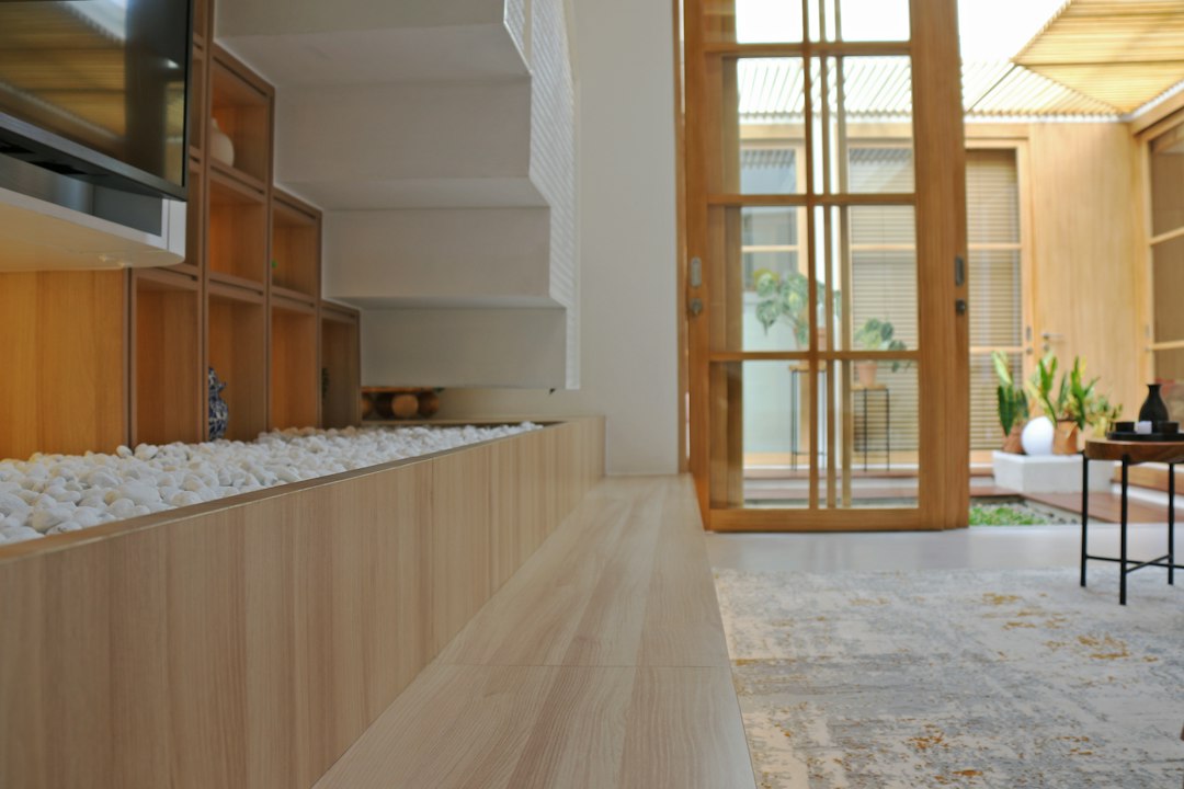 Espace de vie chaleureux en bois